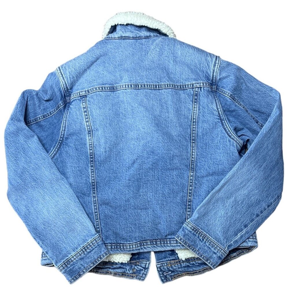 Universal Thread Sherpa Lined Jean Jacket Women's Size Small Excellent ($70) - Picture 3 of 5